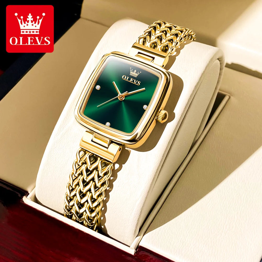 OLEVS Original Certification Brands Women's Watches Trend Simple Atmosphere Stainless Steel Waterproof Quartz Wrist watch Luxury