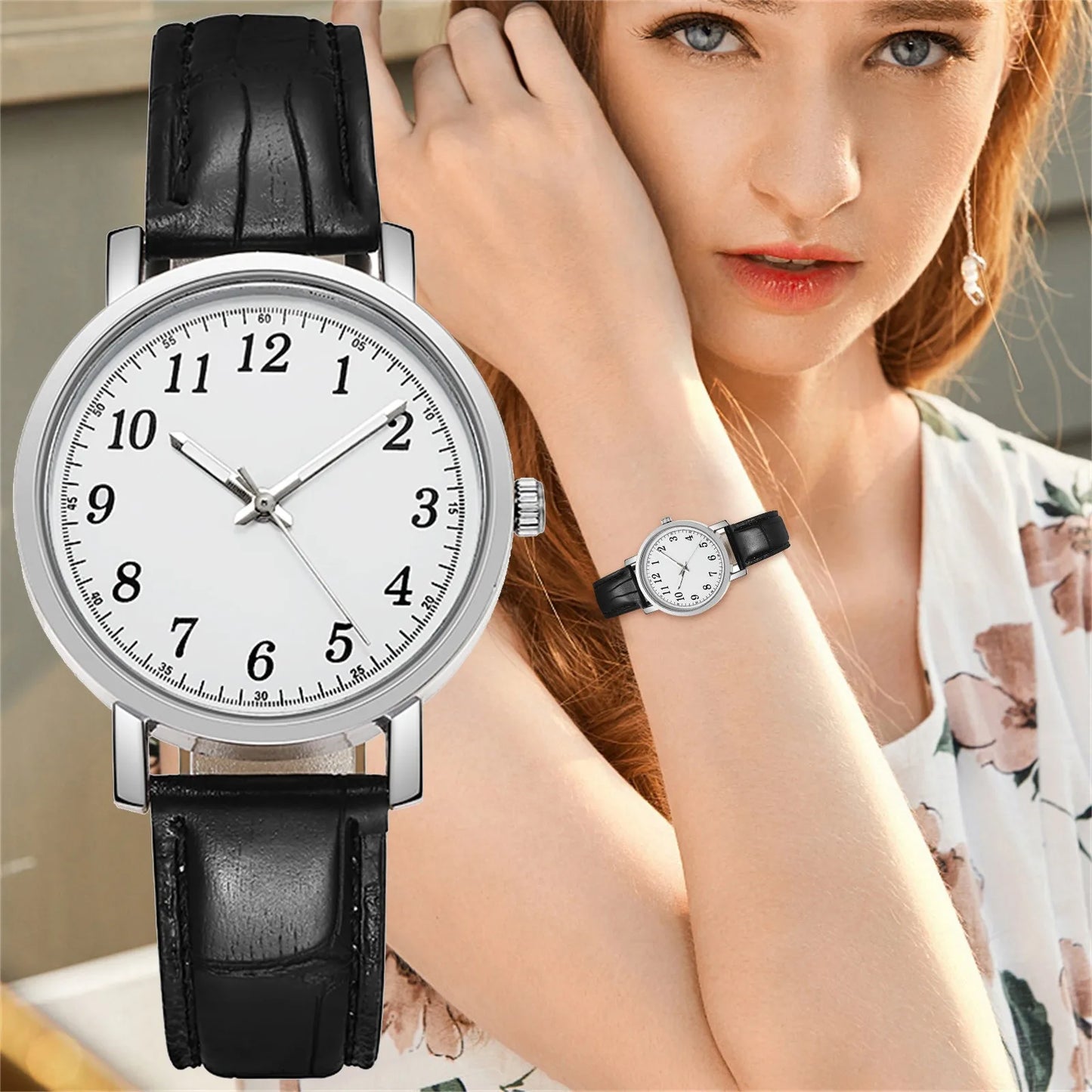 Watches For Women Silver Men'S Watch Digital Chronograph Men'S Luxury Leather Quartz Gift Ladies Women'S Electronic Watches