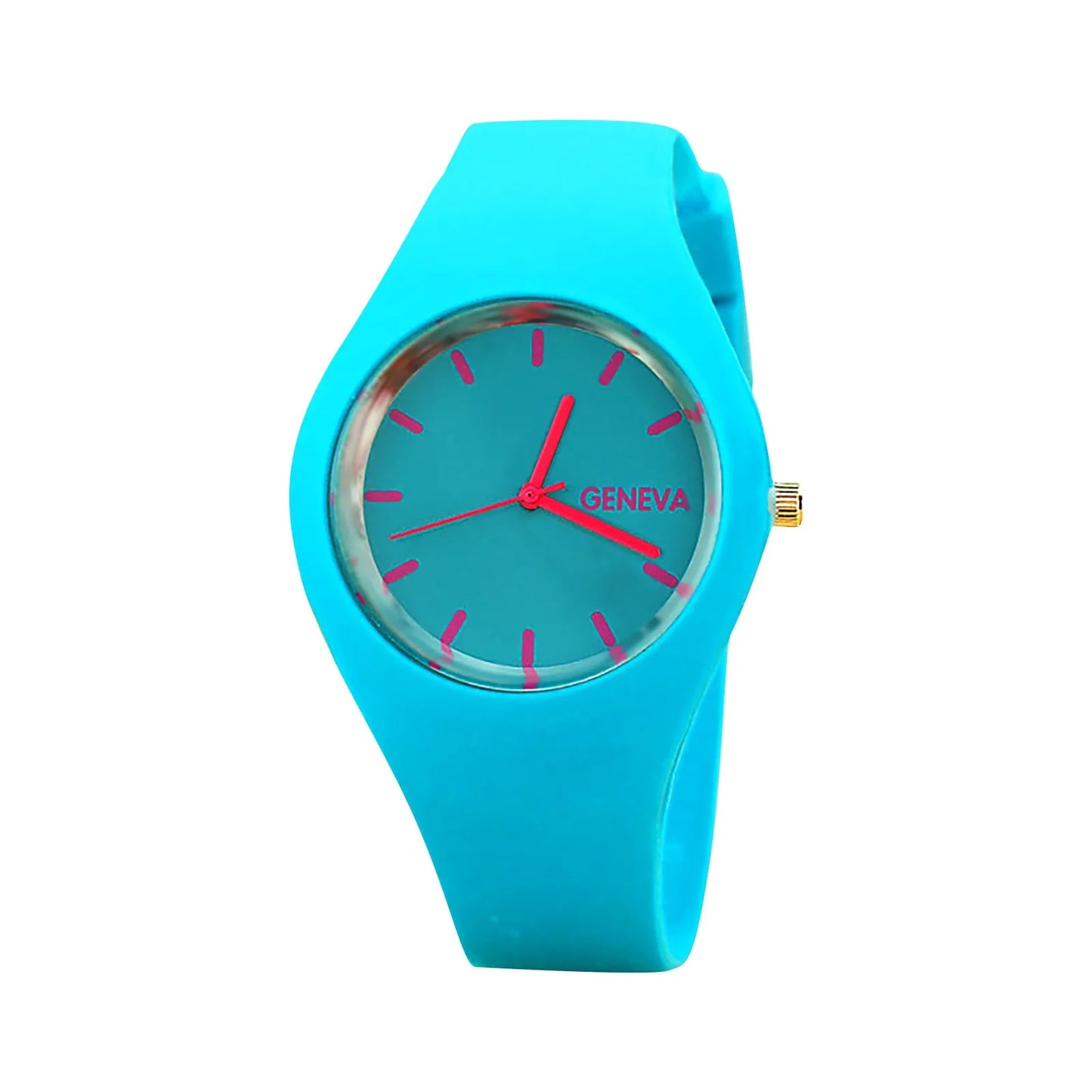 Ladies Solid Pattern Wristwatch Clock Silicon Strap Wrist Watches Fashion Women Casual Digital Watches Relojes Para Mujer