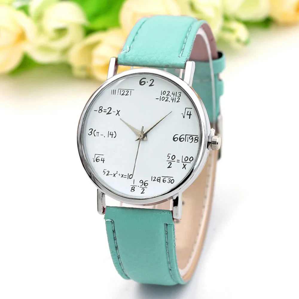 Free Shipping Items Digital Wristwatches Watches For Women Mathematical Equation Watch Without Scale Belt Ladies Watches