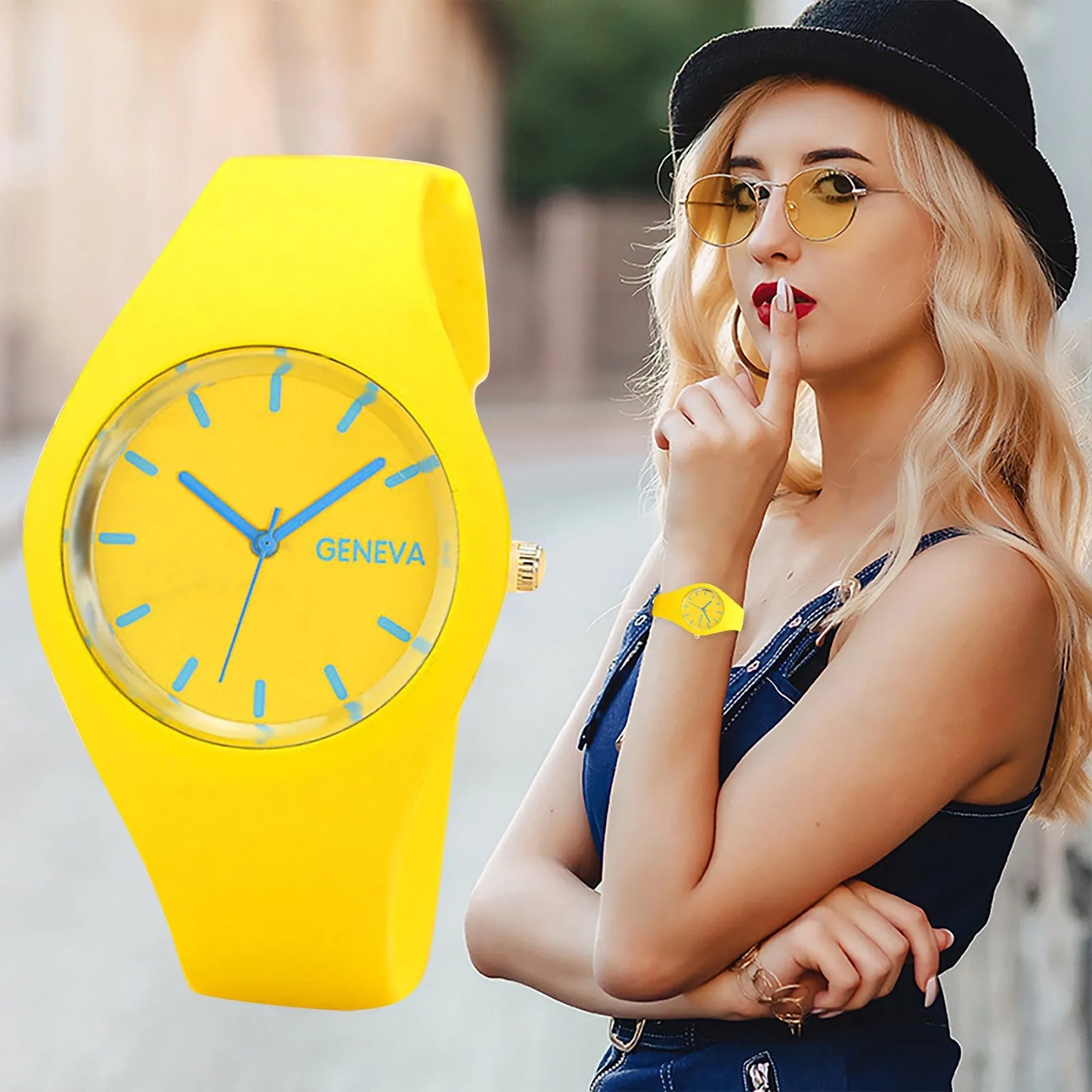 Ladies Solid Pattern Wristwatch Clock Silicon Strap Wrist Watches Fashion Women Casual Digital Watches Relojes Para Mujer