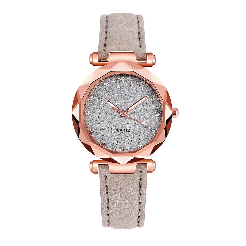 Luxury Women Watch Female Korean Fashion Rhinestone Dial Bracelet Wristwatch Ladies Rose Gold Luminous Quartz Watch RelóGio