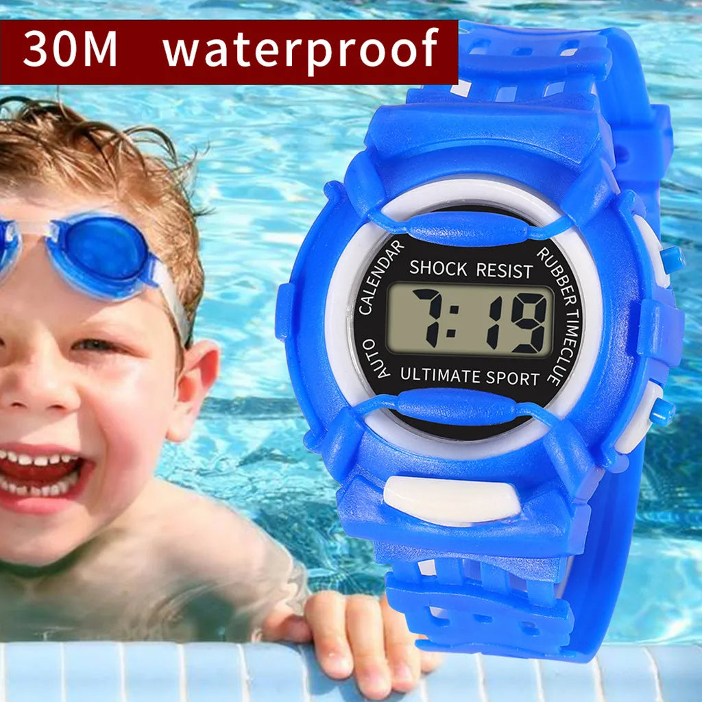 Fashion Sport Kids Watch Outdoor Silicone Strap Led Digital Watch For Children Students Girls Boys Wristwatch Relojes