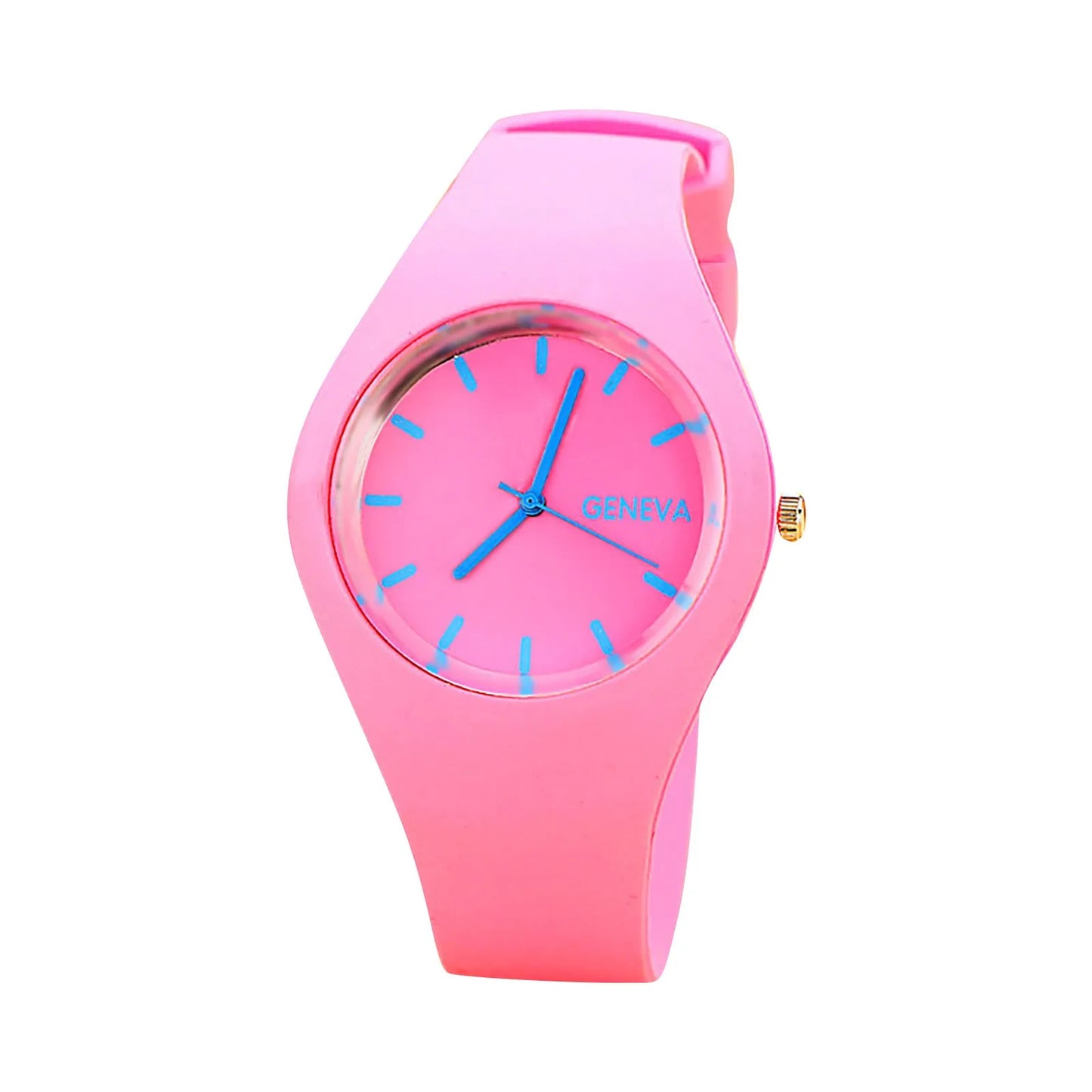 Ladies Solid Pattern Wristwatch Clock Silicon Strap Wrist Watches Fashion Women Casual Digital Watches Relojes Para Mujer