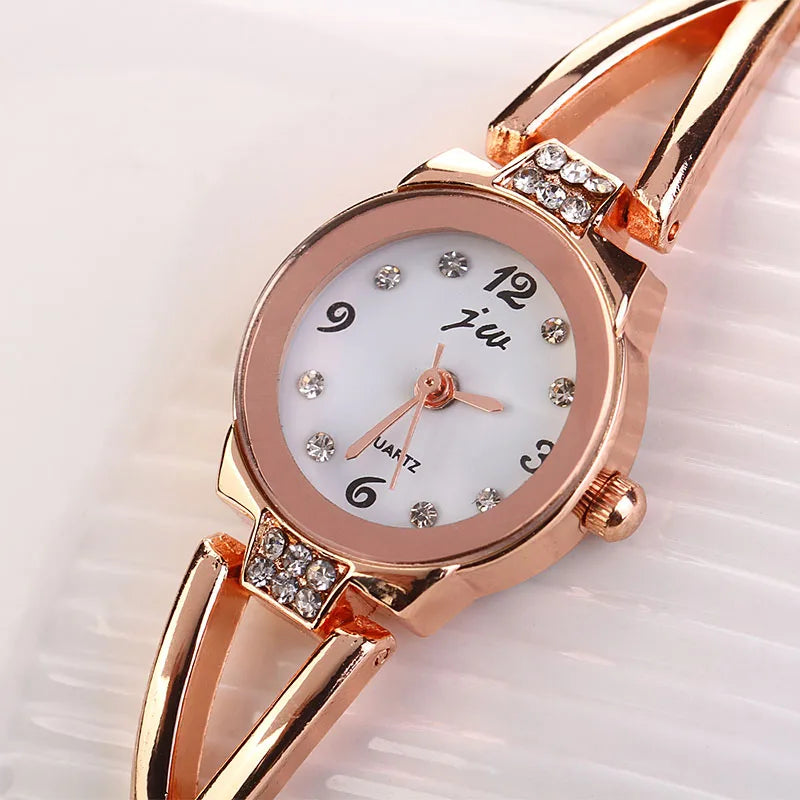 Korean Style Fashion Women Girl Bracelet Watch Ladies Stainless Steel Alloy Wristwatch Exquisite Luminous Quartz Watches relogio