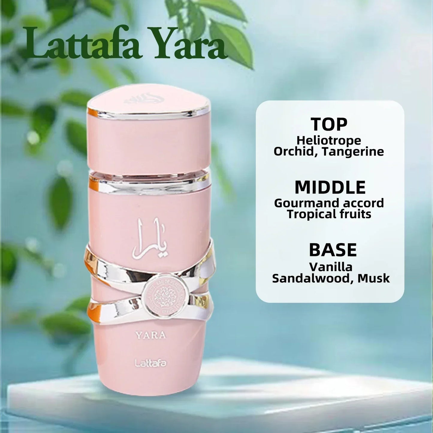 Original Arabic Lattafa Yara Perfume Long-lasting Women's Men's Eau De Parfum Pheromones Fragrance Spray Original High Quality