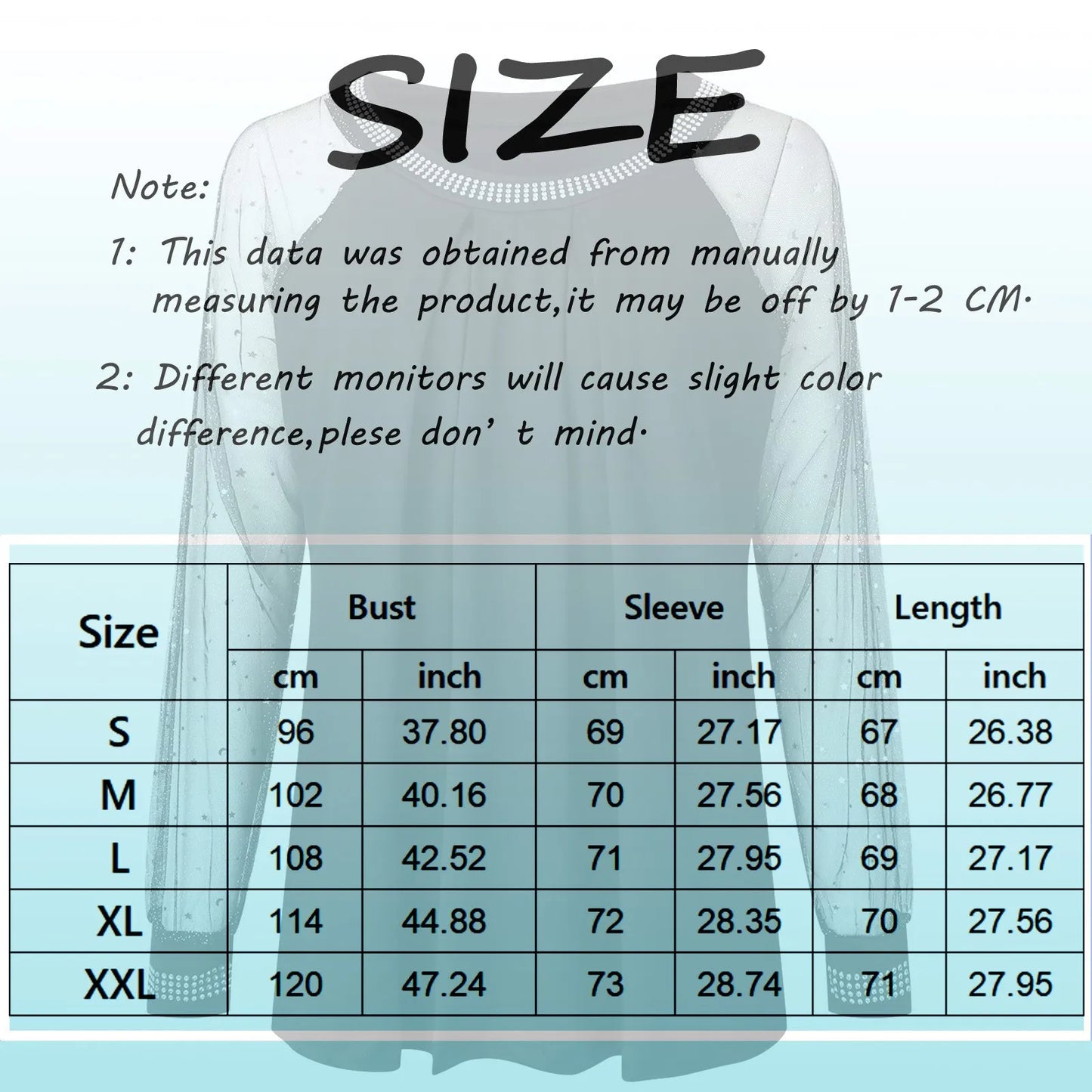 Woman Casual Rhinestone Sheer Mesh Patch Glitter Top Female Clothing New Women'S Fashion Long Sleeve Daily T-Shirt